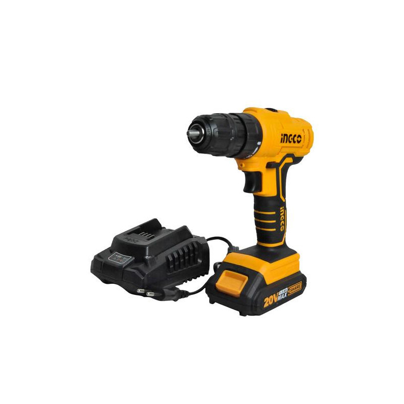 Шуруповёрт аккумуляторный Li-Ion 20В/1*1.5Ач INGCO CDLI20011