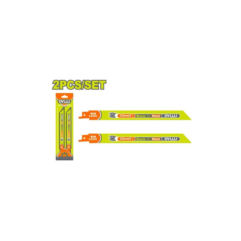 Комплект полотен по металлу для сабельной пилы 225мм...
