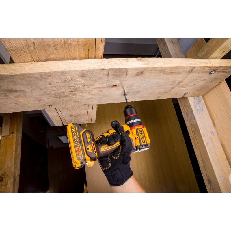 Aккумуляторный ударный шуруповерт  2*2.0 Ah  INGCO 55Nm...