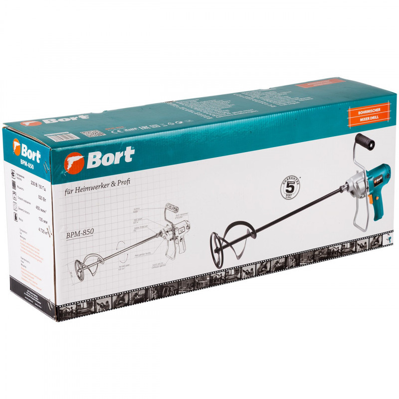 Строительный миксер BPM-850 Bort
