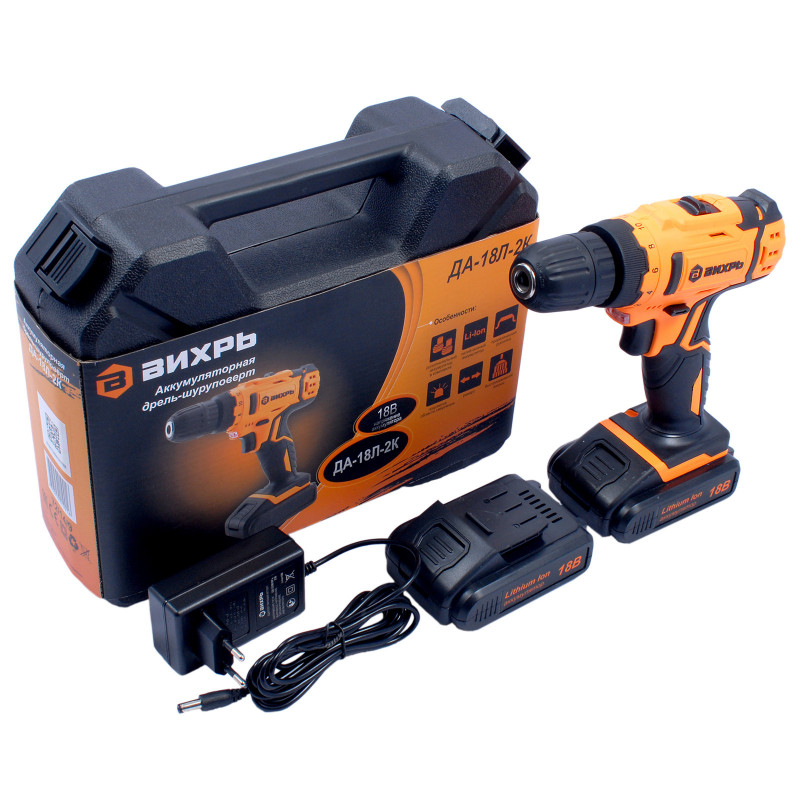 Шуруповерт аккумуляторный ДА-18Л-2К Vihri