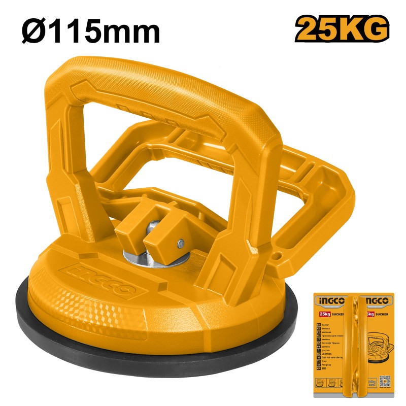 Присоска для стекла 115мм 25 кг INGCO HSU012501