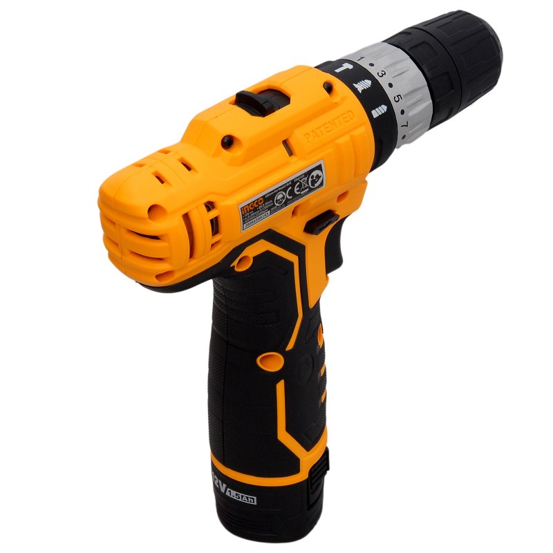 Шуруповерт акумуляторный ударный Li-Ion 12В/1.5А INGCO CIDLI1232