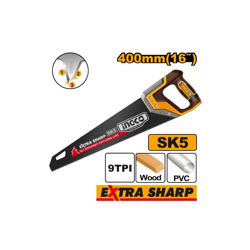 Пила по дереву 400 мм INGCO HHAS68400