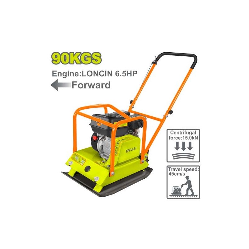 Виброплита бензиновая 6.5л.с. 90кг DYLLU DTPM2A100