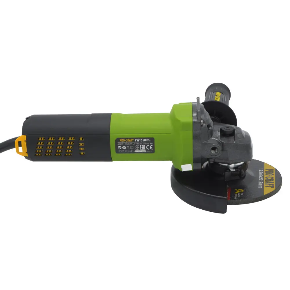 Углошлифовальная машина бесщеточная Procraft PW1550 125 мм
