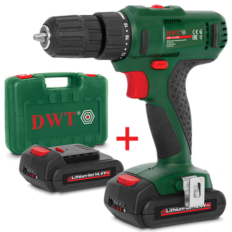 Шуруповерт аккумуляторный ABS14.4 BLI-2 BMC DWT