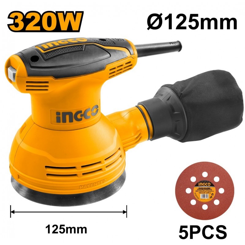 Эксцентриковая шлифовальная машина INGCO RS3208