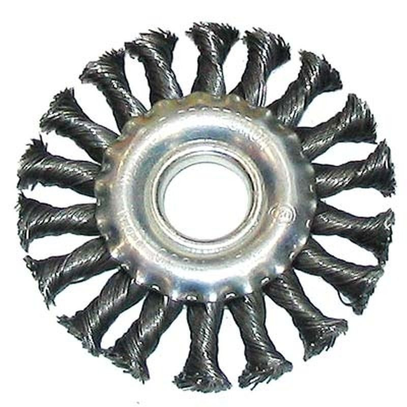 Кордщетка PROLINE плоская 150мм для УШМ витая сталь