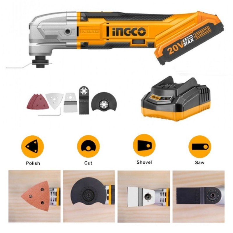 Многофункциональный инструмент совместимый с аккумулятором 20В...