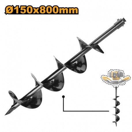 Бур для мотобура 15*80cм INGCO GEA55221-2