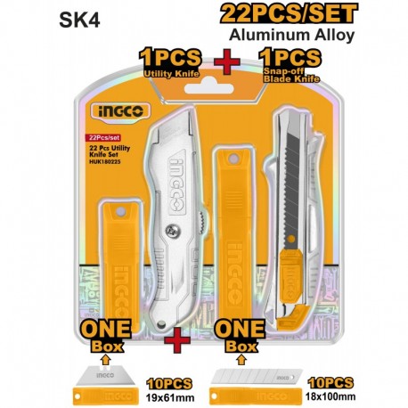Комплект ножей 2шт. INGCO HUK180225