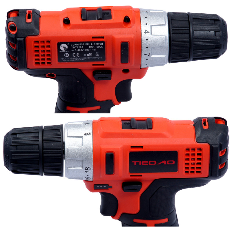 Шуруповерт аккумуляторный TIEDAO 12V Li-Ion TDT1202