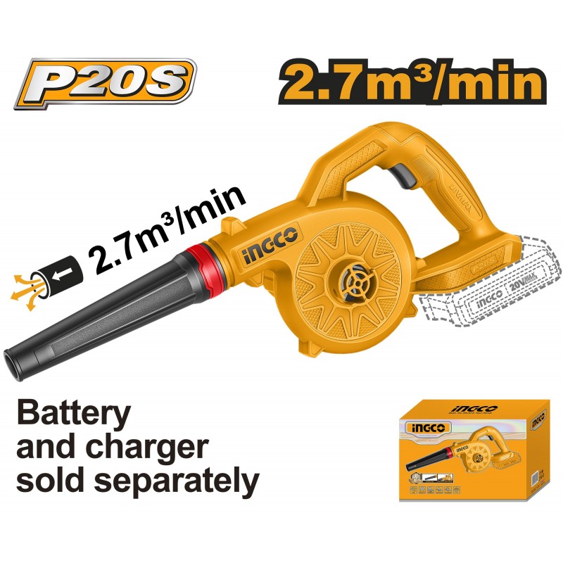 Воздуходувка для листьев без аккумулятора INGCO CABLI2078