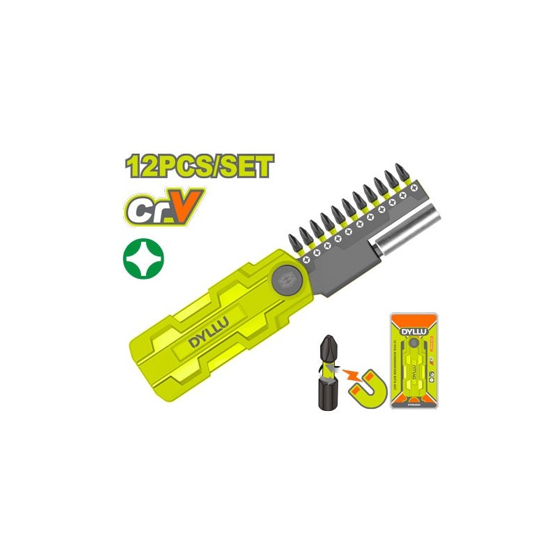 Набор бит 25мм PH2 12шт. DYLLU DTBS2602
