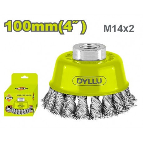 Щетка металлическая для шлифования  M14 D 100мм DYLLU DTCE2402