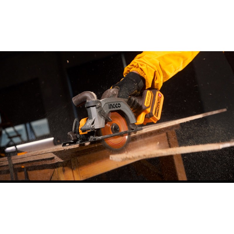 Циркулярная аккумуляторная  пила 1*4,0A 140 mm 20V  INGCO...