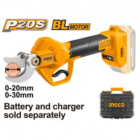 Секатор садовый совместимый с аккумулятором 20V Li-Ion INGCO...