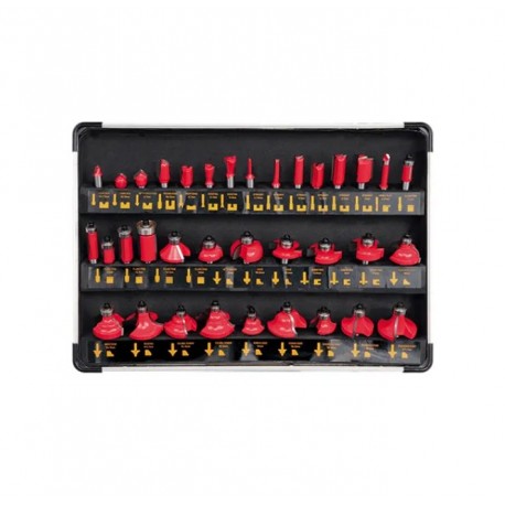 Набор фрез Yato 35 шт. по дереву 6 - 38 мм цилиндрический YT6803