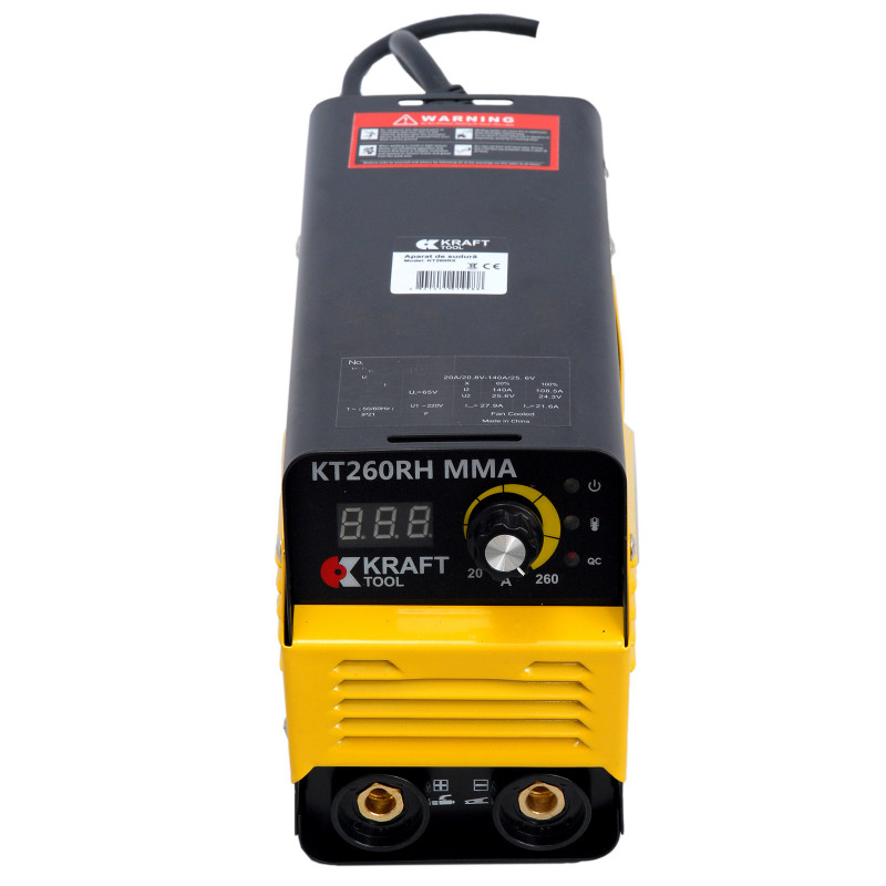 Инверторный сварочный аппарат 260A KT260RHDIGI KraftTool