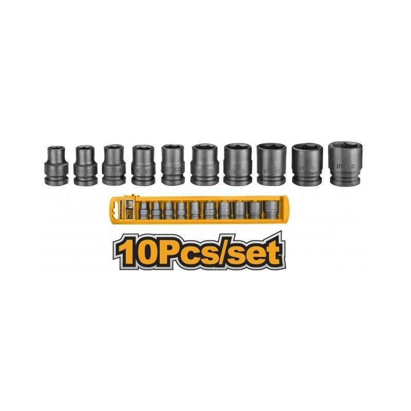 Набор ударных головок 10-24mm INGCO HKISSD12101