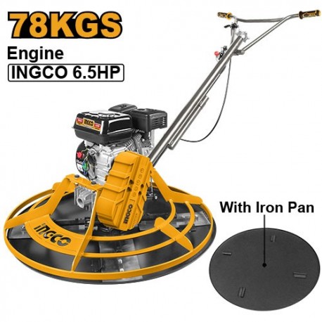 Вертолёт затирочный по бетону бензиновый 6.5л.с. INGCO GPT361-2