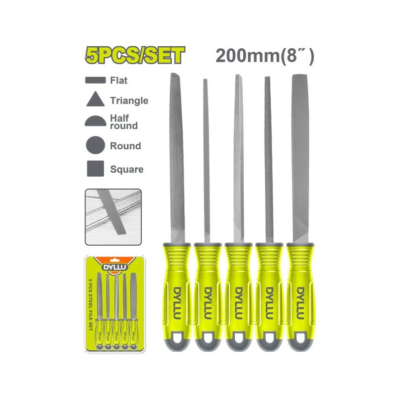 Набор стальных напильников 5 шт. DYLLU  DTSF2405