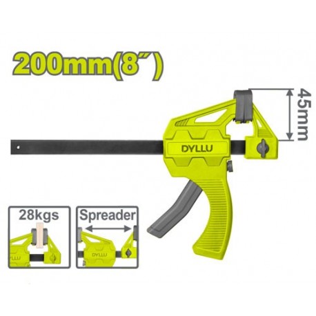 Быстрозажимная струбцина 45x200мм DYLLU DTCP4388