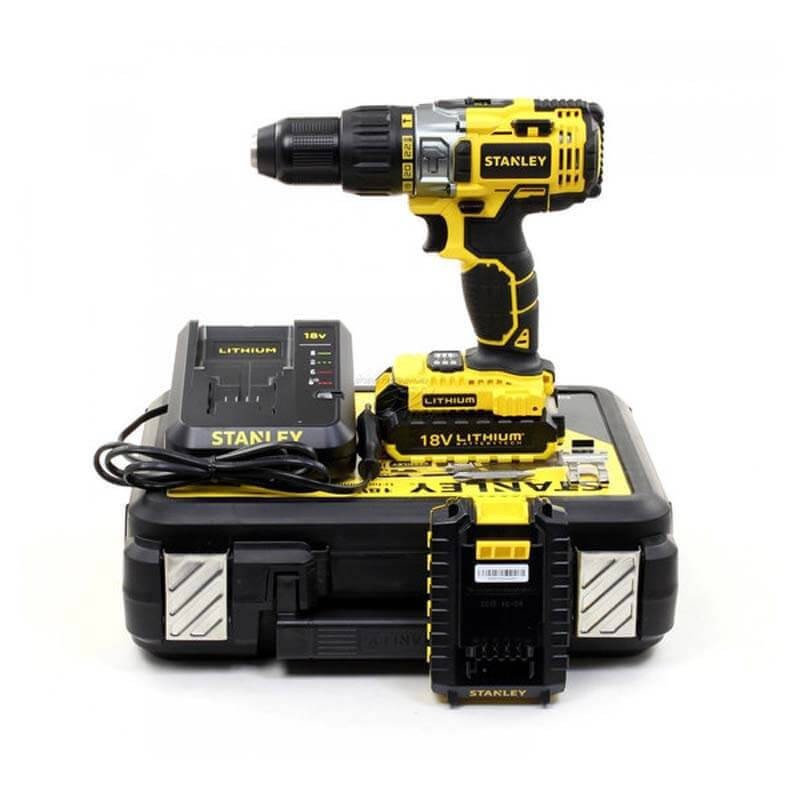 Шуруповерт аккумуляторный, ударный Li-Ion 18V/2,0A STANLEY...