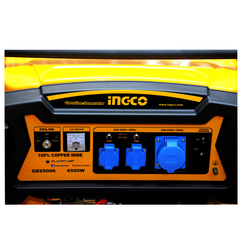 Бензиновый генератор 6.5кВт INGCO GE65006
