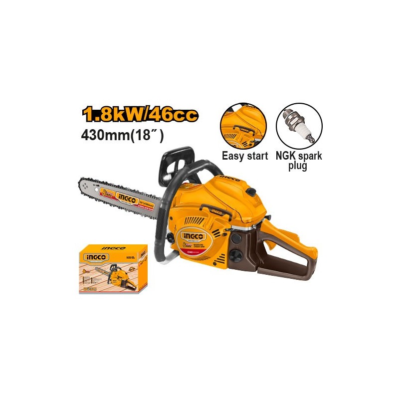 Бензопила цепная 1.8кВт INGCO GCS5451811