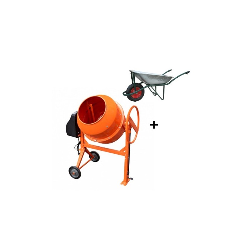 Набор Бетономешалка KT165L + Тачка