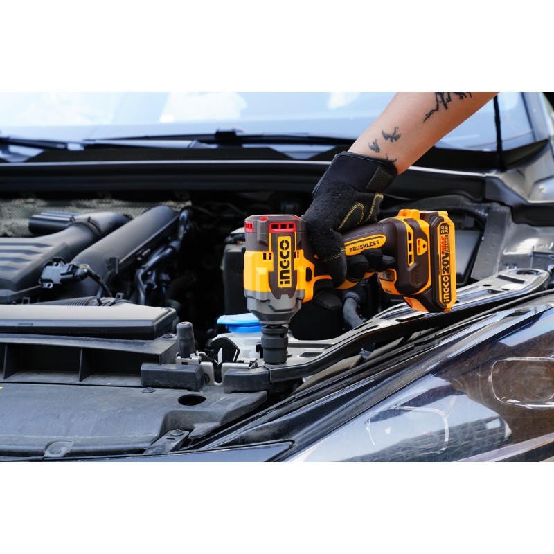 Aккумуляторный гайковёрт(без аккум,) 400Nm INGCO CIWLI20401