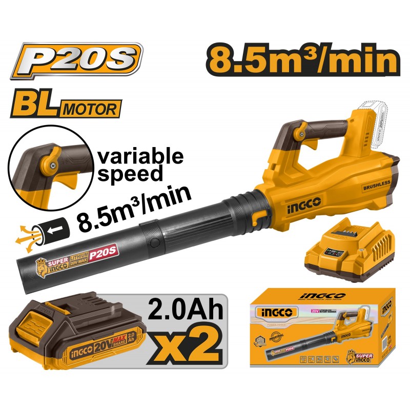 Воздуходувка  с аккумулятором  INGCO CABLI204282
