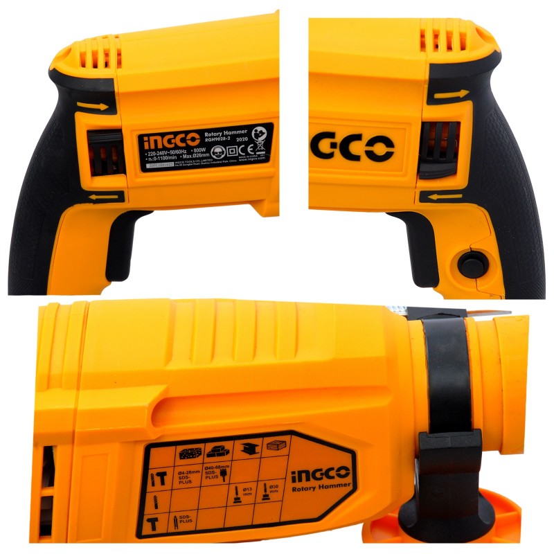 Перфоратор 800Вт INDUSTRIAL INGCO RGH9028-2
