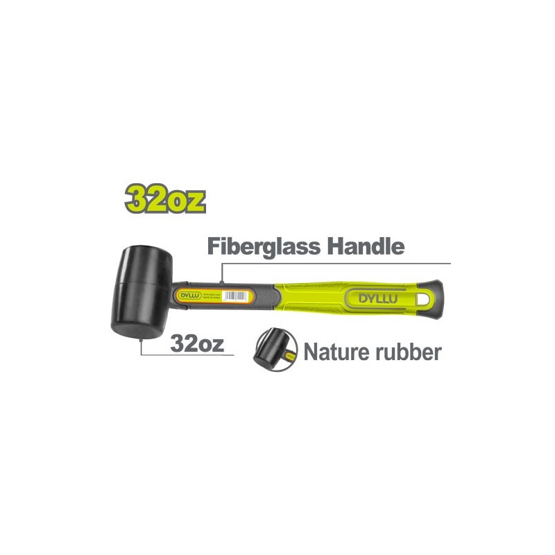 Киянка резиновая 900г DYLLU DTHM7307