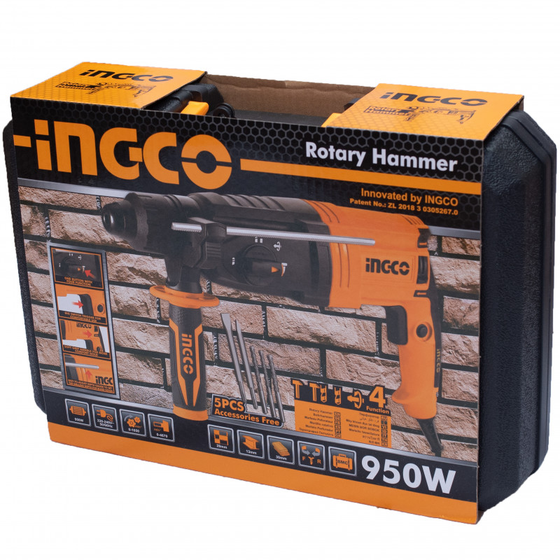 Перфоратор SDS-Plus 950W INDUSTRIAL INGCO RGH9528