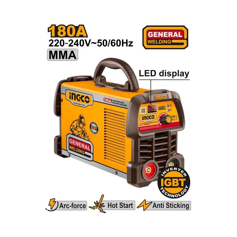 Инверторный сварочный аппарат 180A INGCO ING-MMA18059