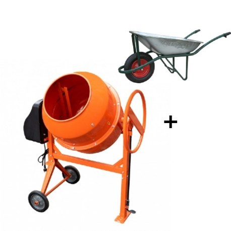 Набор Бетономешалка KT165L + Тачка