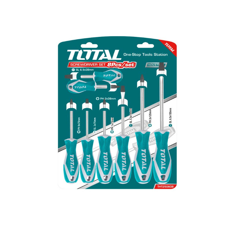 Набор Отвёрток PH/SL, 8 шт. THT250608 TOTAL