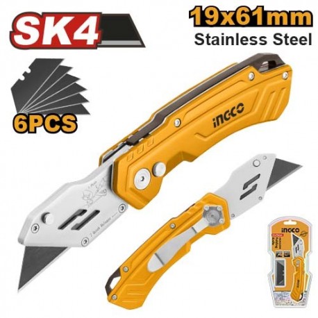 Складной нож 180мм INDUSTRIAL INGCO HUK6288