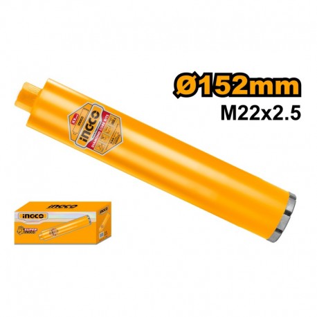 Буровая коронка с алмазным напылением 152mm INGCO  DCB581528