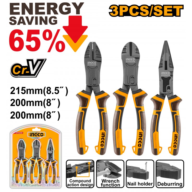 Набор плоскогубцев 3шт. INGCO HKCPS5831