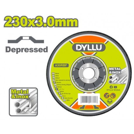 Диск абразивный для шлифовки 230*3.0*22.2мм DYLLU DTAC1392