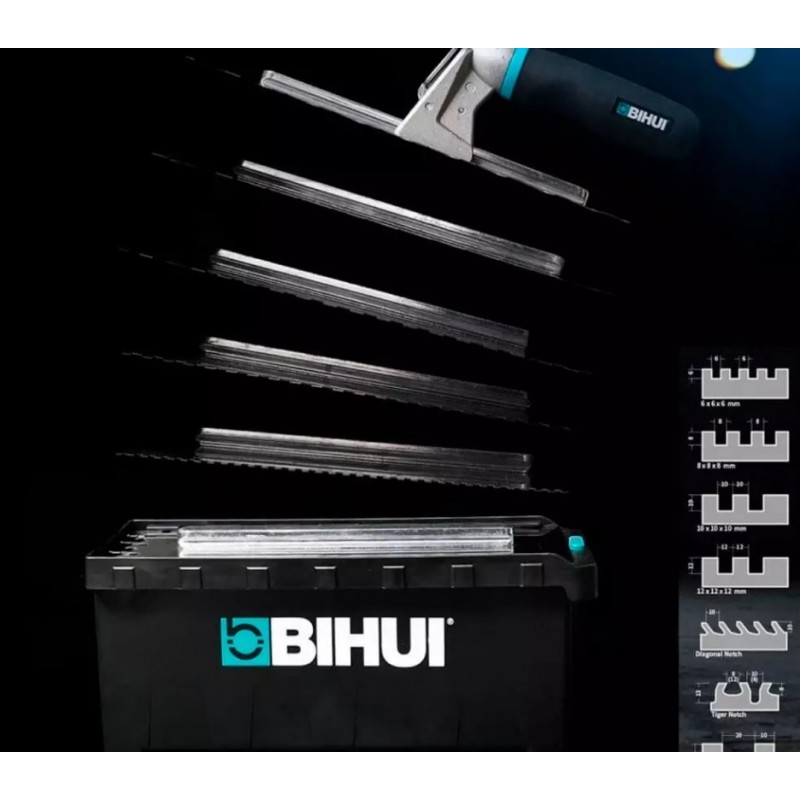 Набор гладилок зубчатых BIHUI PTSJG8