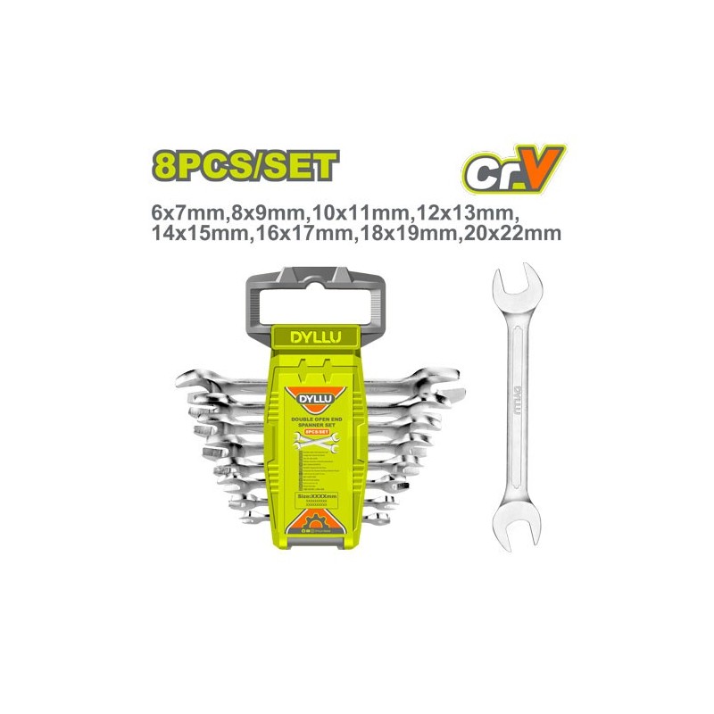 Набор комбинированных гаечных ключей 8 шт 6-22мм DYLLU DTDS2208