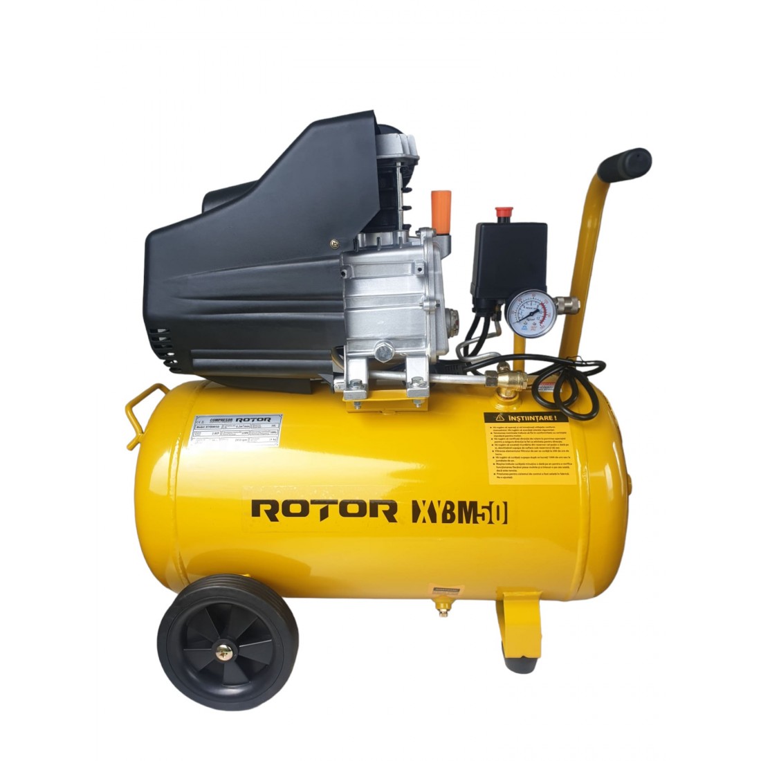 Воздушный масляный компрессор ROTOR XYBM24B, ресивер 24 л, 8 бар