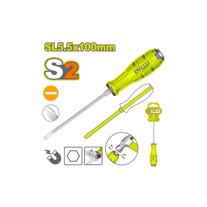 Плоская отвертка SL5.5*100мм DYLLU DTQJ1254