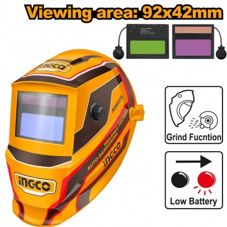 Маска сварочная автоматическая INGCO AHM008