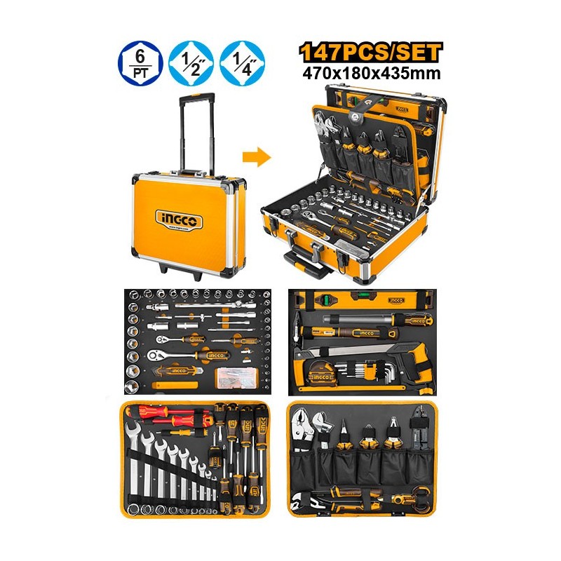 Набор инструментов 147 шт INGCO HKTHP21471